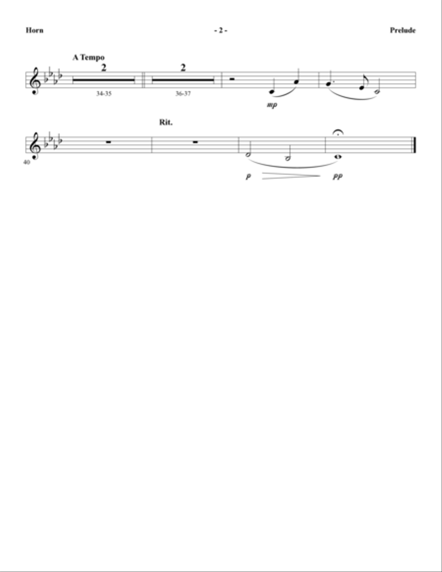 The Longest Night - F Horn Choir scores gallery preview page 3