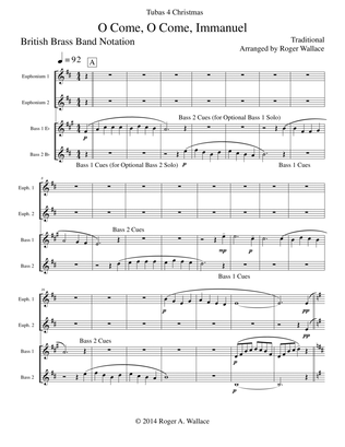 O Come, O Come, Immanuel (Emmanuel) - Tuba Quartet