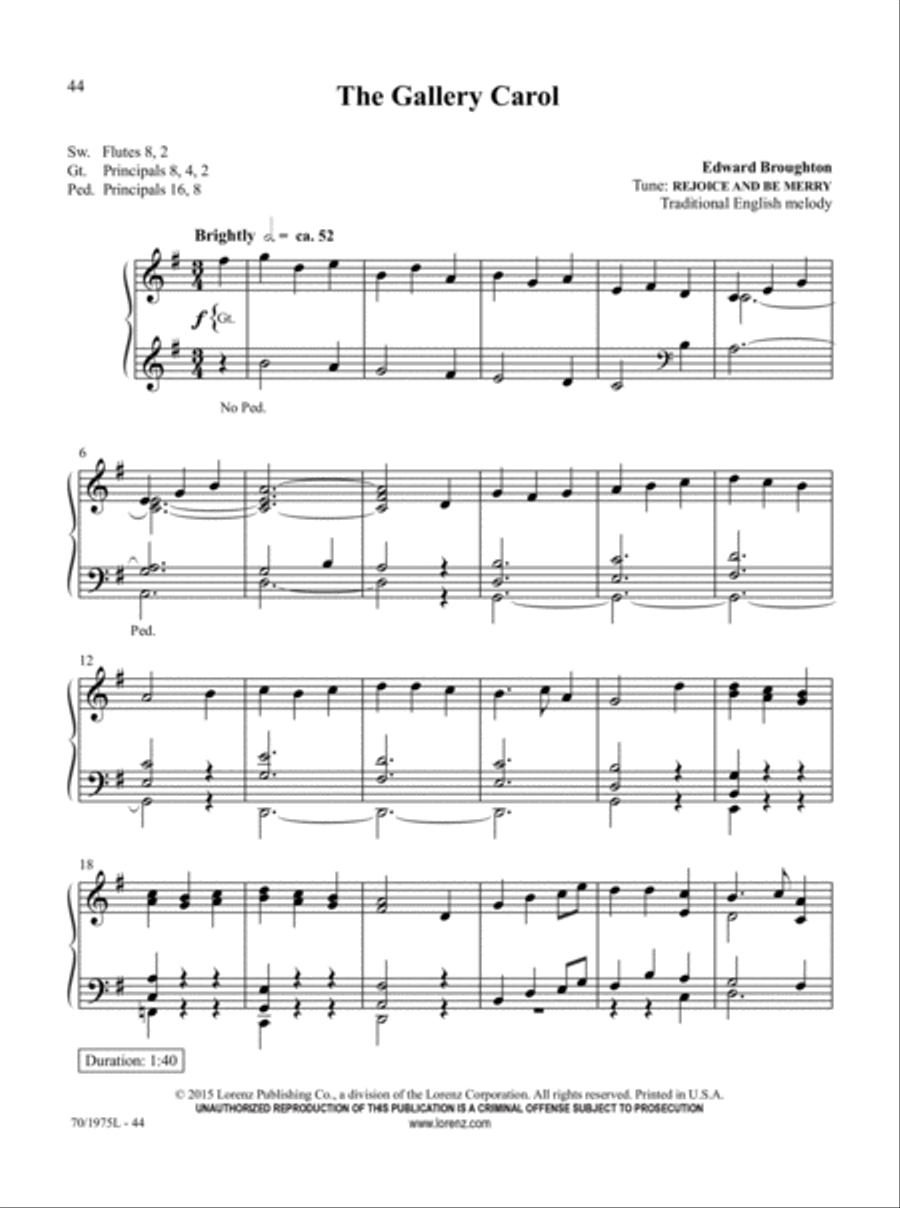Easy Organ Library, Vol. 60 Organ Solo scores gallery preview page 18