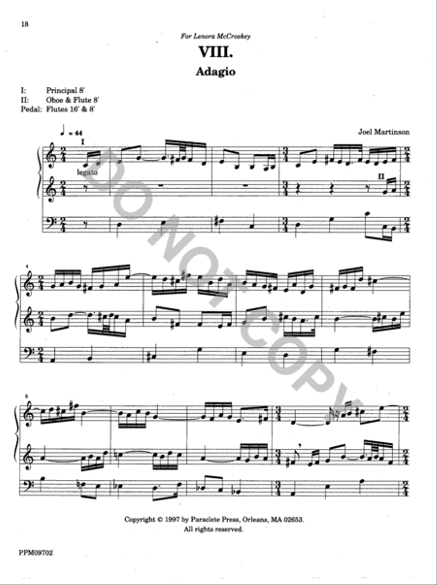 Twelve Organ Trios Organ scores gallery preview page 18