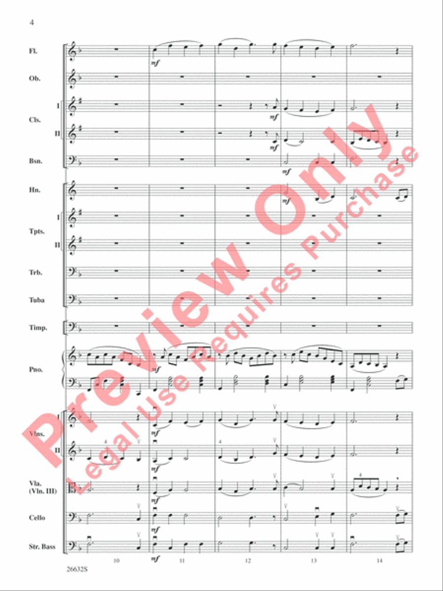 Aura Lee Aura Lee Full Orchestra scores gallery preview page 5