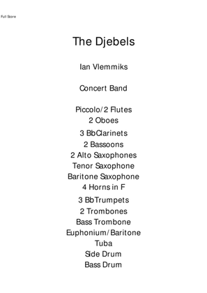 The Djebels for Concert Band