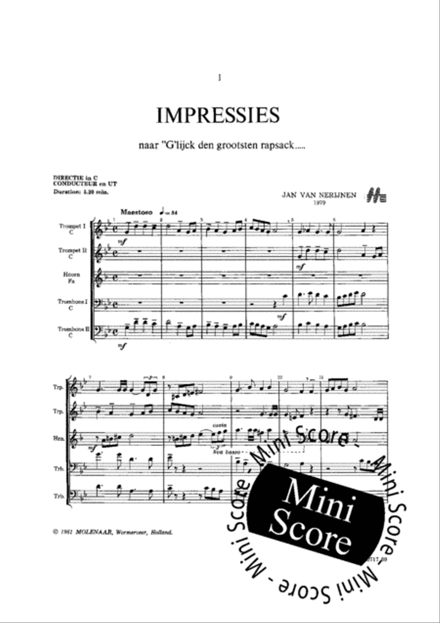 Impressies Brass Ensemble scores gallery preview page 3