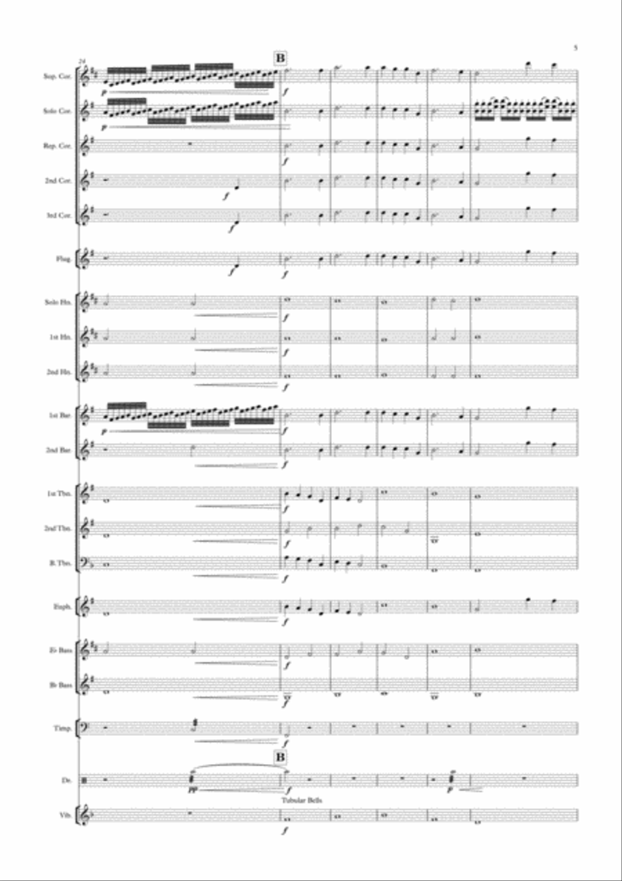 Venint a casa for brassband Brass Ensemble scores gallery preview page 5