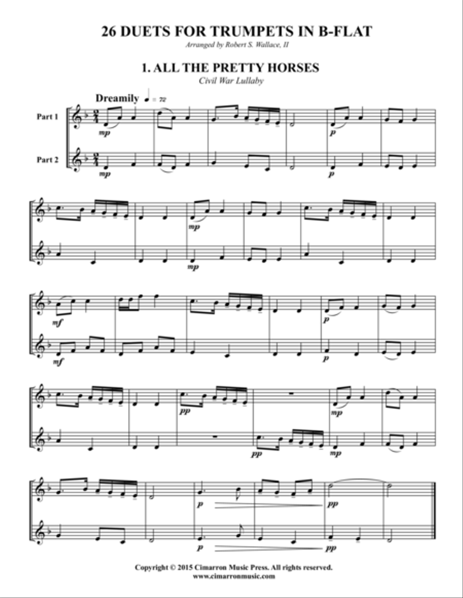 26 Etudes for Trumpet Brass Duet scores gallery preview page 5