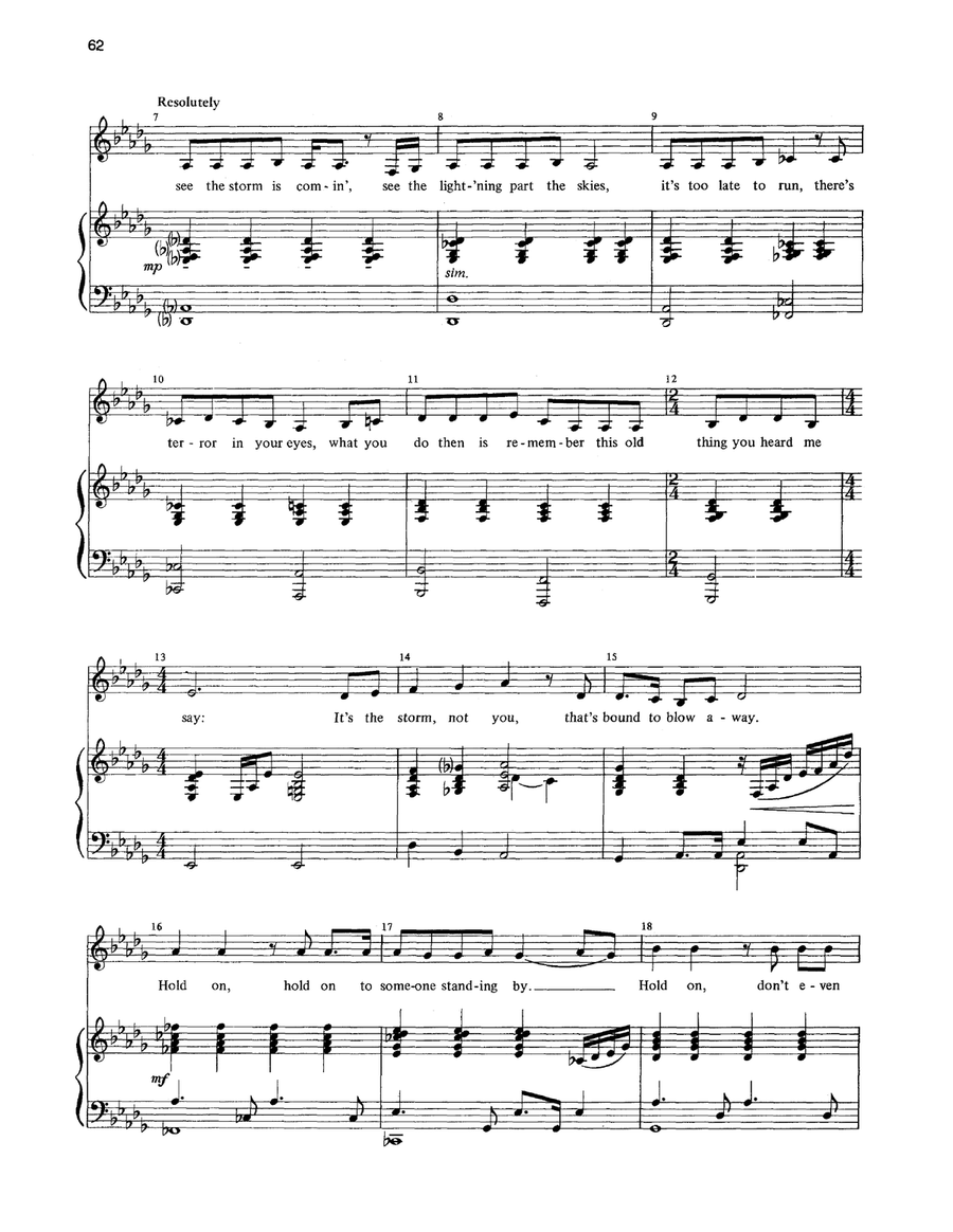 Hold On Piano, Vocal scores gallery preview page 2