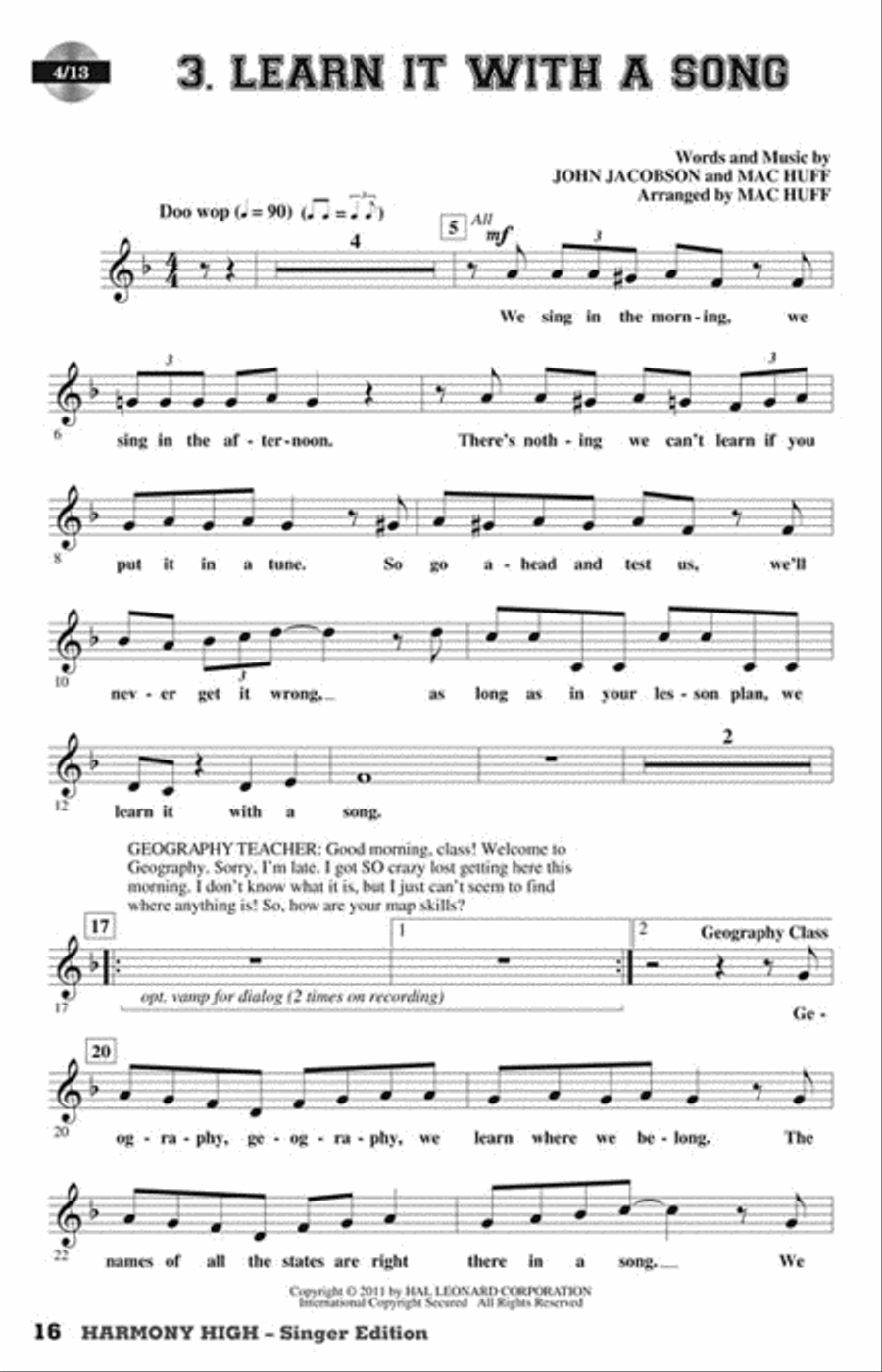 Harmony High Harmony High Choir scores gallery preview page 3
