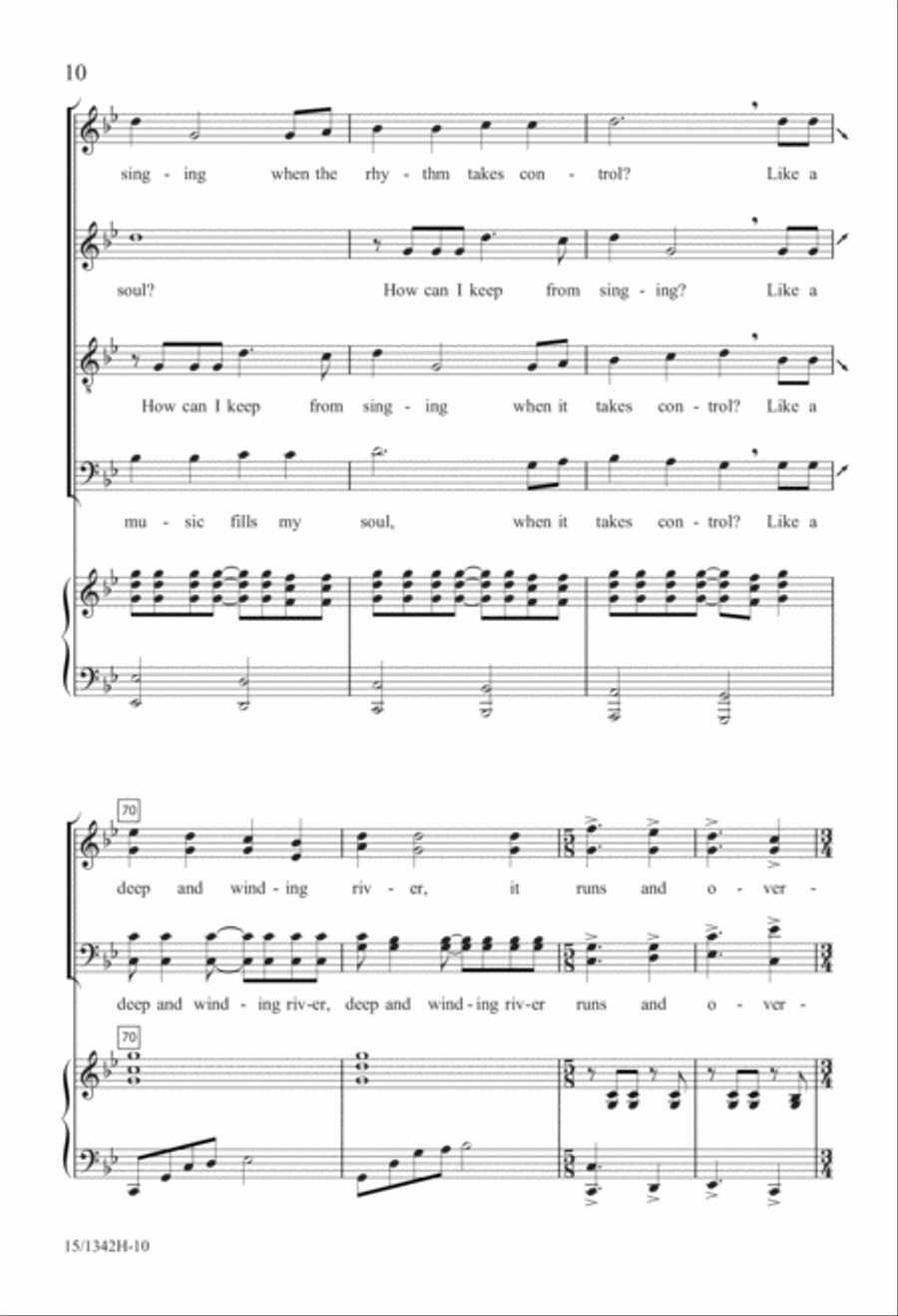 How Can I Stop Singing My Song? 4-Part scores gallery preview page 10