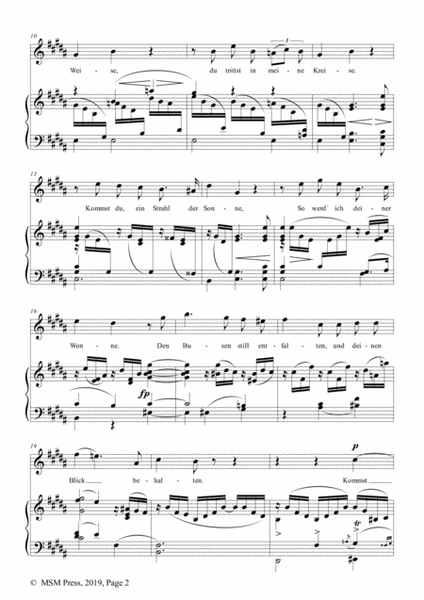 Schumann-Die Blume der Ergebung,Op.83 No.2,in B Major,for Voice&Piano
