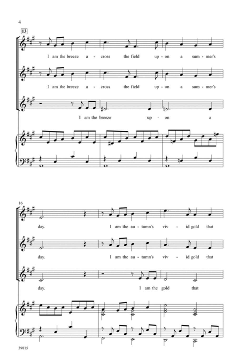 Beauty Beauty Choir scores gallery preview page 3