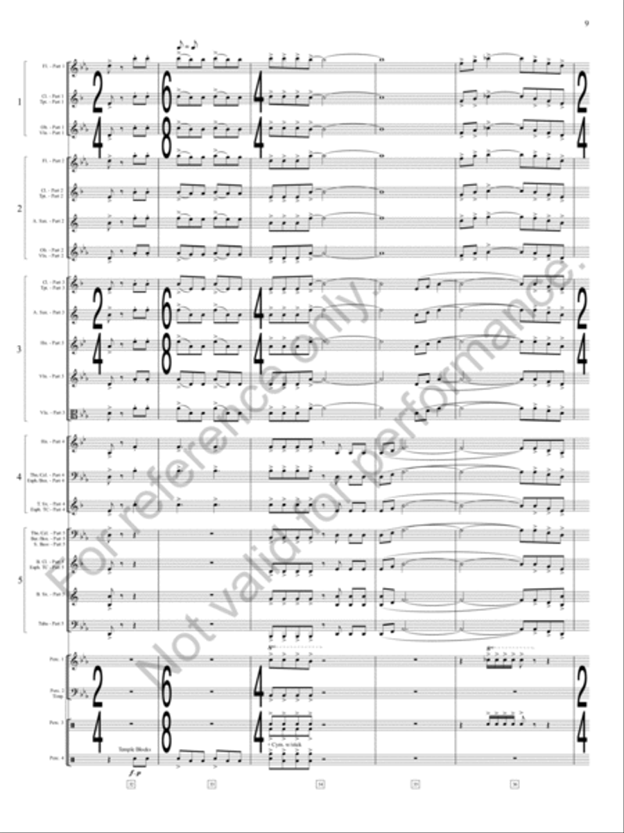 Danza Sonora Concert Band scores gallery preview page 10
