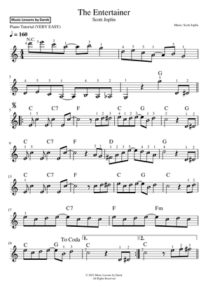 The Entertainer (VERY EASY PIANO) [Scott Joplin]
