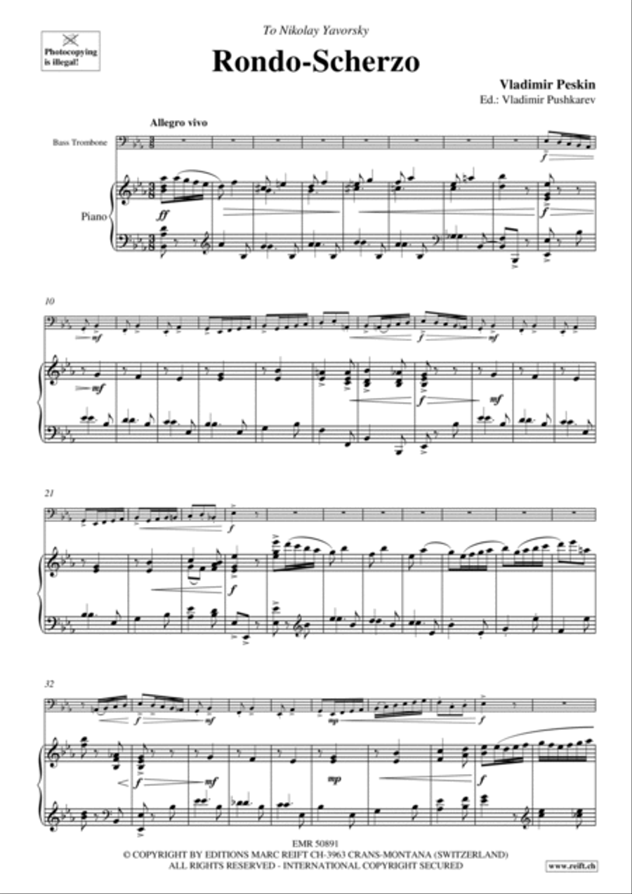 Rondo-Scherzo Trombone scores gallery preview page 4