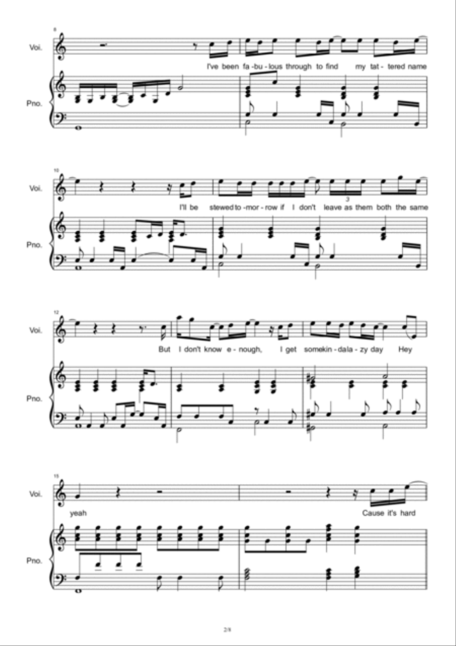 Free Loop Voice scores gallery preview page 2