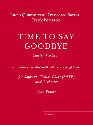 Con Te Partiro (time To Say Goodbye) - Score Only