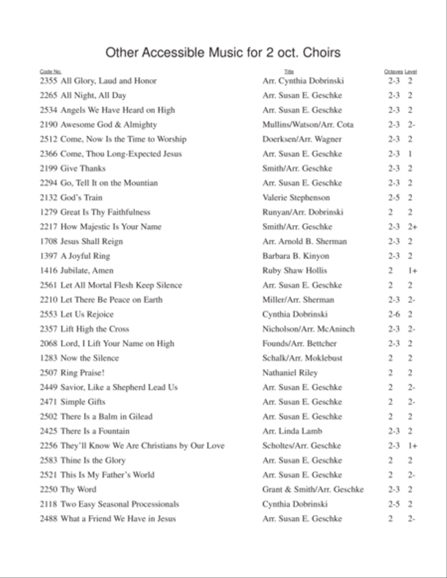 Easy to Ring Praise and Worship 3-Octaves scores gallery preview page 47