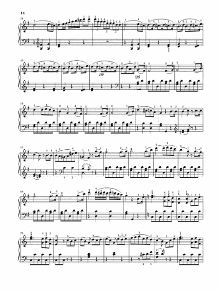 Two Easy Piano Sonatas Nos. 19 and 20, Op. 49 Easy Piano scores gallery preview page 4