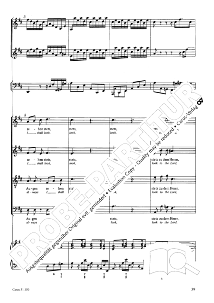 O my Lord, I long for thee (Nach dir, Herr, verlanget mich) 4-Part scores gallery preview page 42