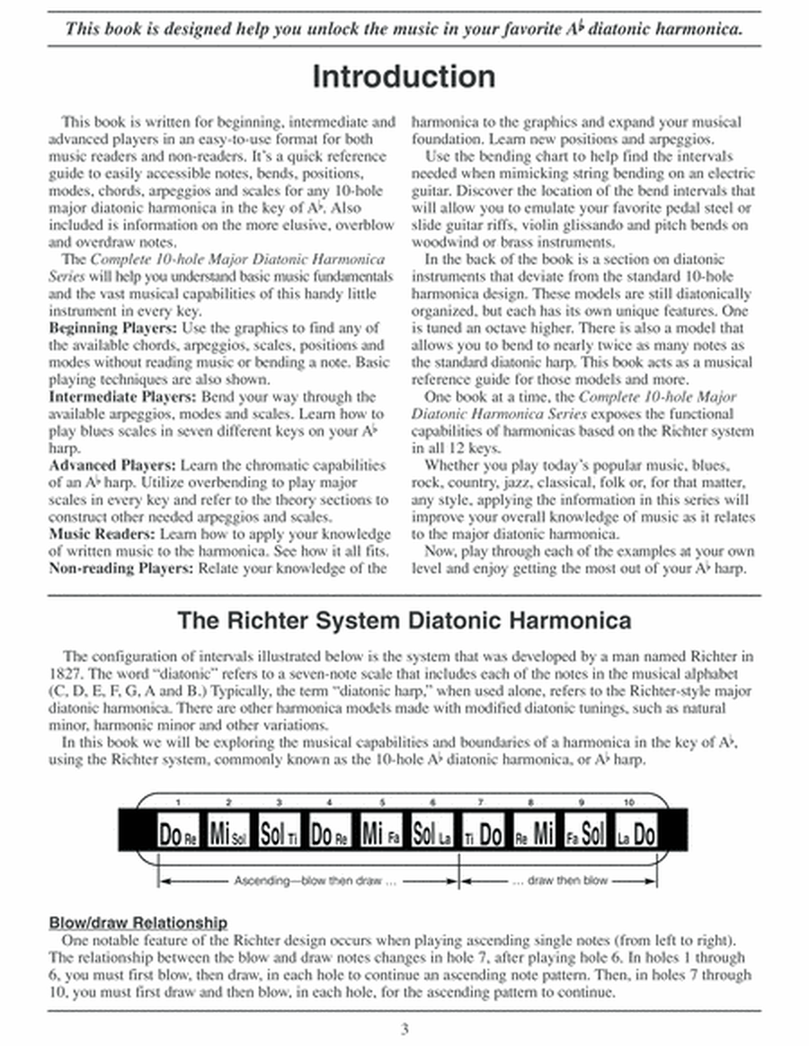Complete 10-Hole Diatonic Harmonica Series: Ab Harmonica Book
