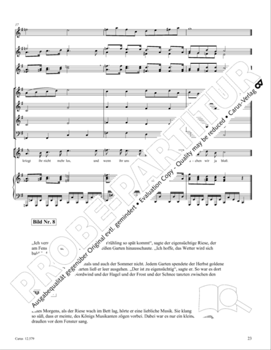 Der Garten des Riesen Der Garten des Riesen Children's Choir scores gallery preview page 28