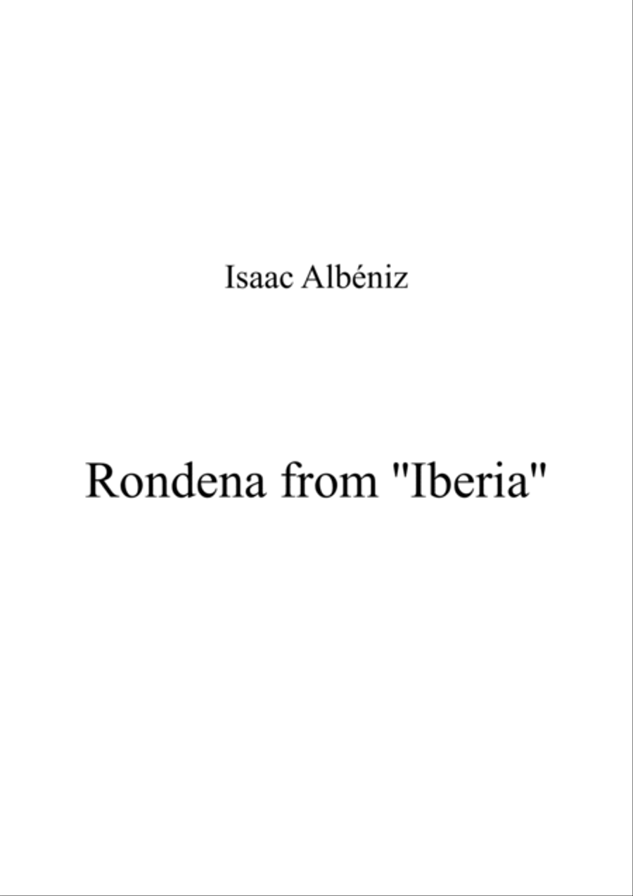 Rondena from Iberia Piano Method scores gallery preview page 1