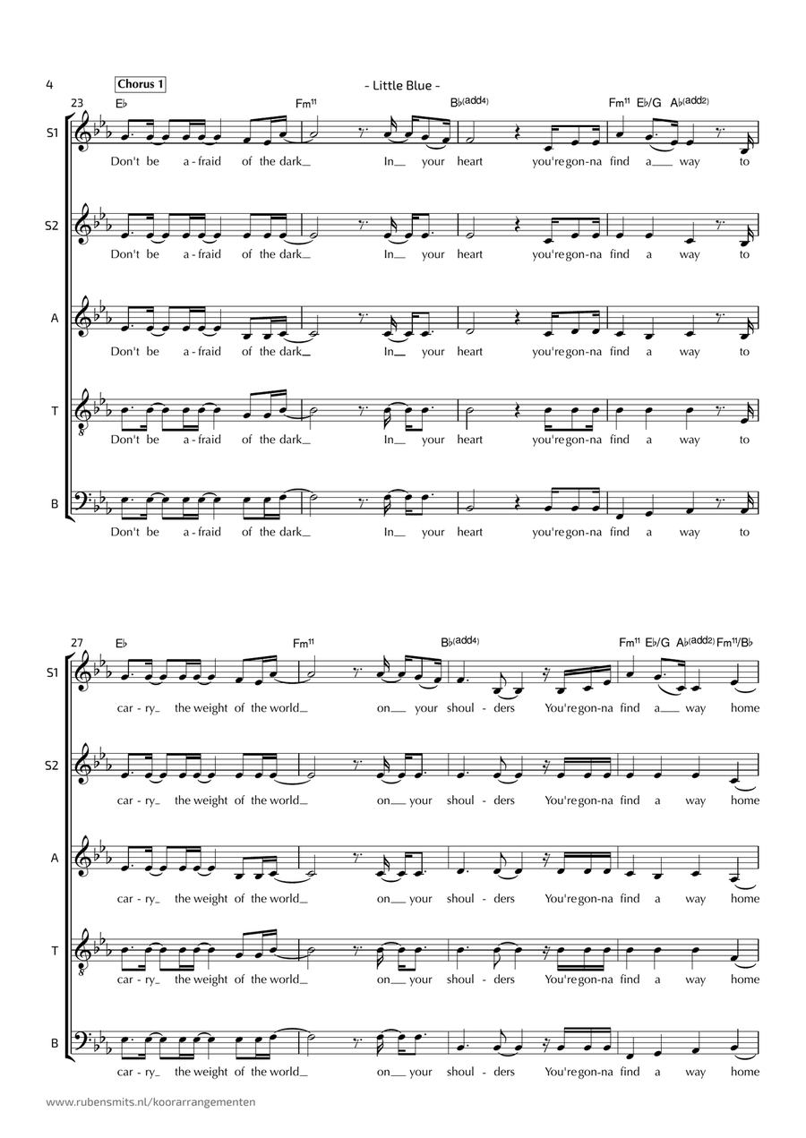 Little Blue Little Blue 4-Part scores gallery preview page 4
