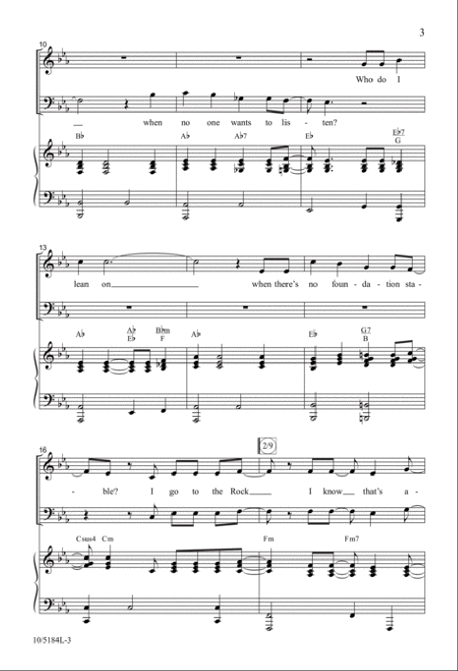I Go to the Rock 4-Part scores gallery preview page 3