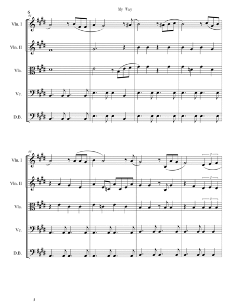 My Way String Orchestra scores gallery preview page 6