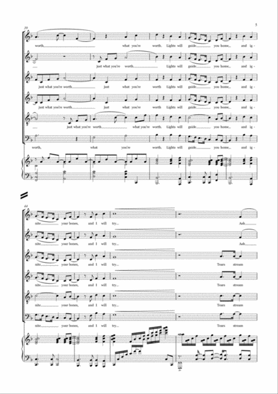 Fix You Divisi scores gallery preview page 5