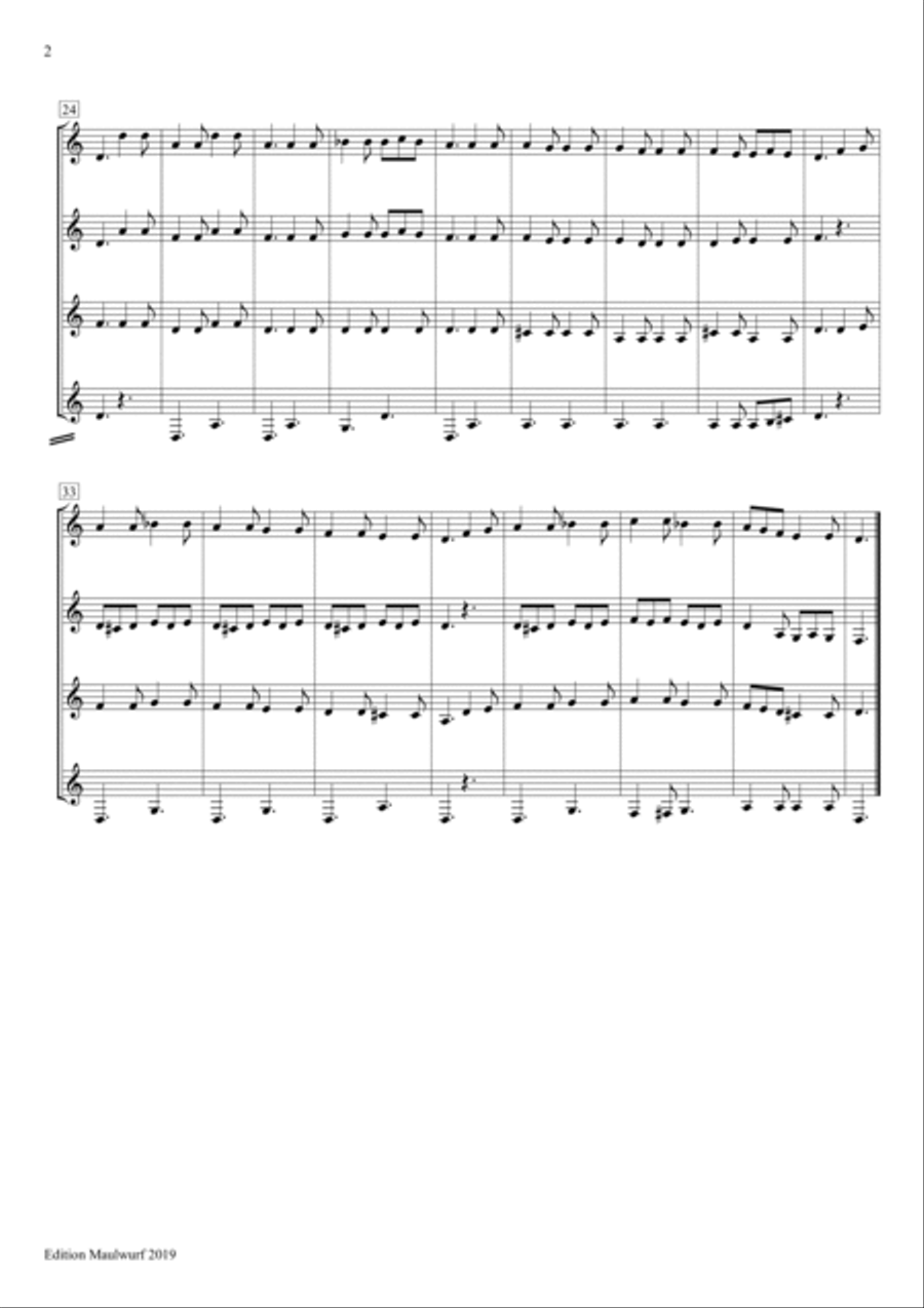 Tarantella Napolitana Tarantella Napolitana Brass Quartet scores gallery preview page 2