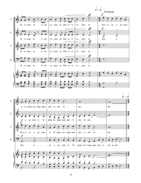 Missa Syllabica (1990) Latin Mass Ordinarium for mixed Chorus a Capella image number null