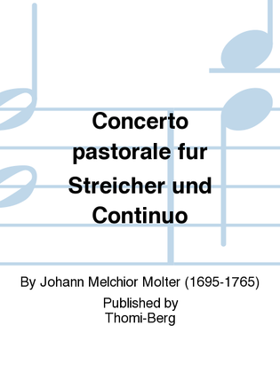 Book cover for Concerto pastorale fur Streicher und Continuo