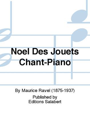 Noel Des Jouets Chant-Piano