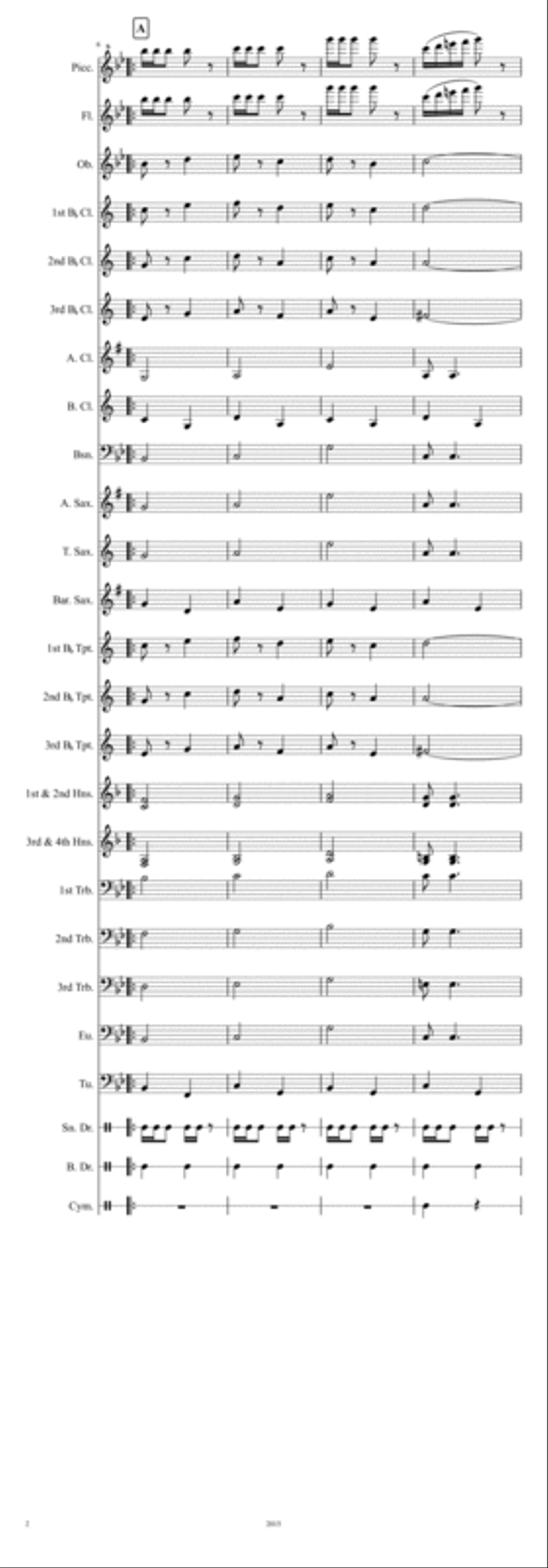 Minnesota State Troopers March Marching Band scores gallery preview page 2