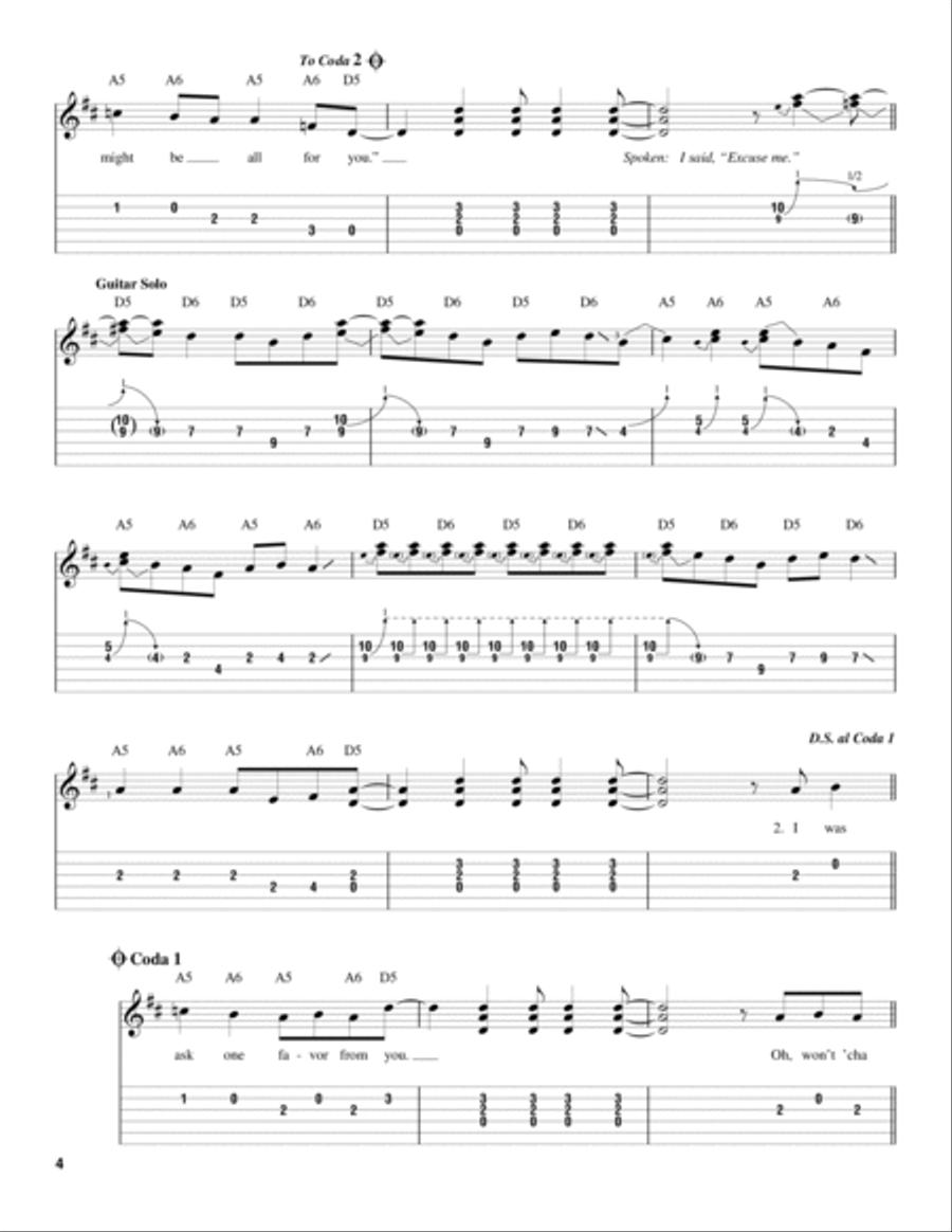 Gimme Three Steps Acoustic Guitar scores gallery preview page 4