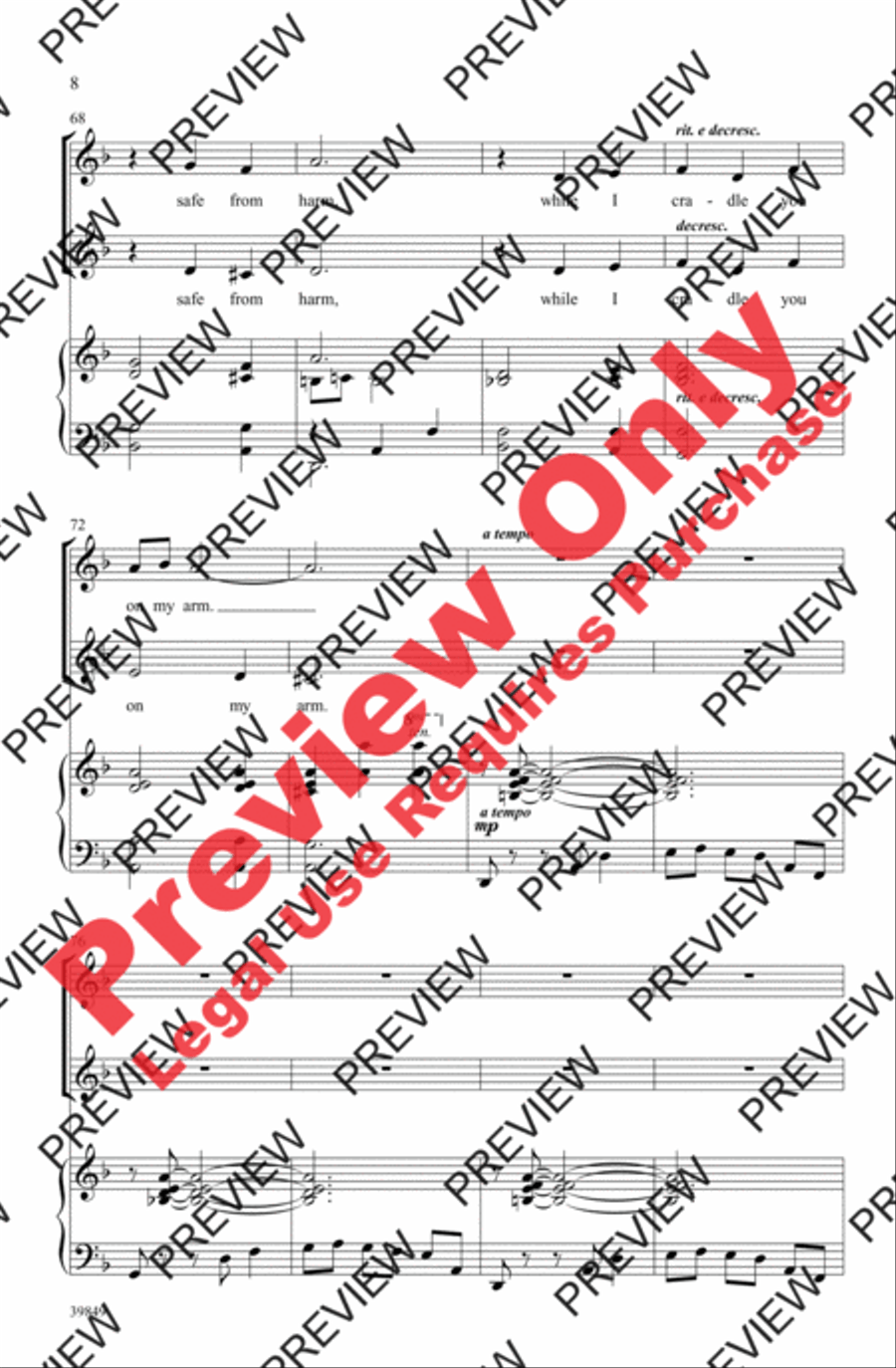 All the Pretty Little Horses 2-Part scores gallery preview page 8