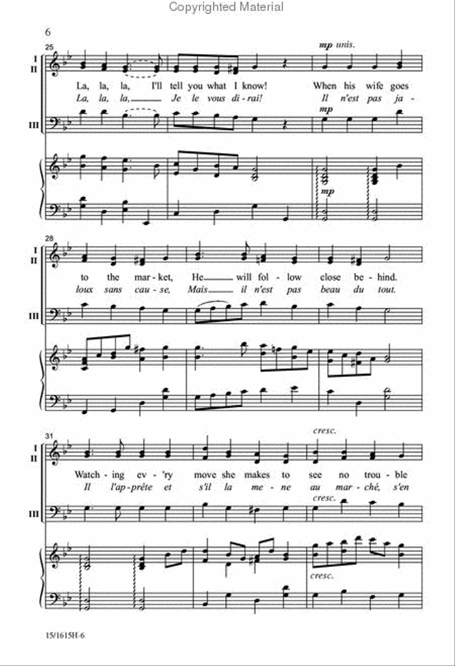 Je le Vous Dirai 3-Part scores gallery preview page 5