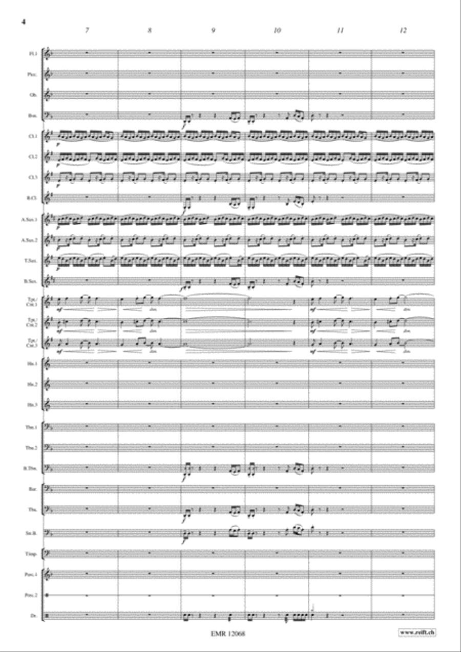 Another Brick In The Wall Concert Band scores gallery preview page 5