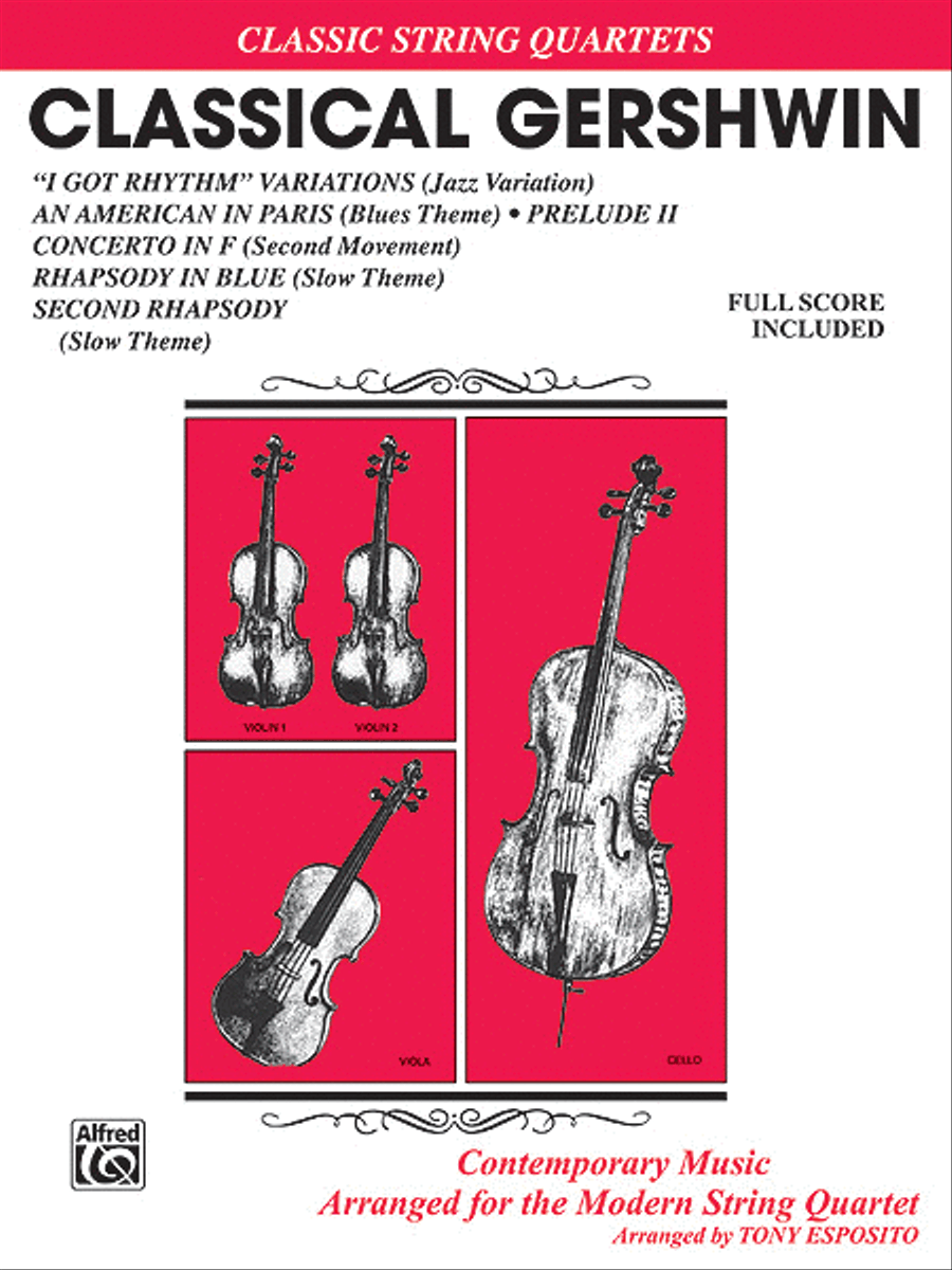Classical Gershwin String Quartet scores gallery preview page 1