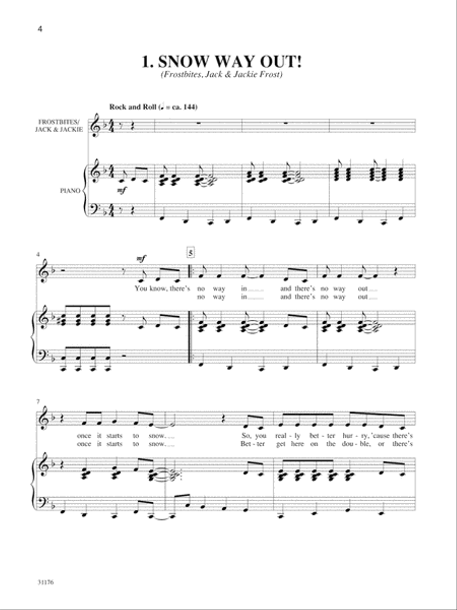 Snow Way Out! A Vacation in Winter's Wonderland Voice scores gallery preview page 6
