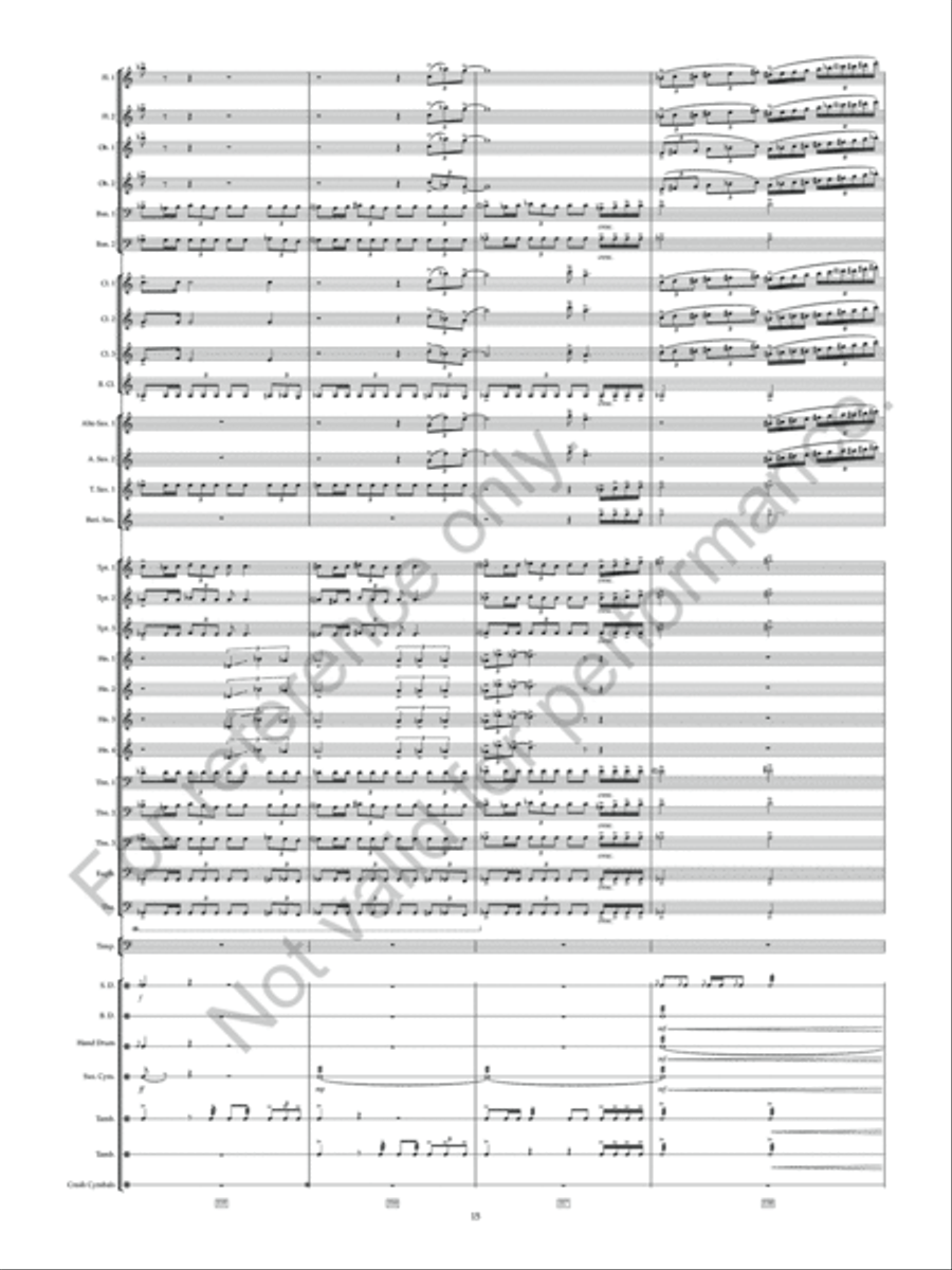 Flight Of Falcons Concert Band scores gallery preview page 17