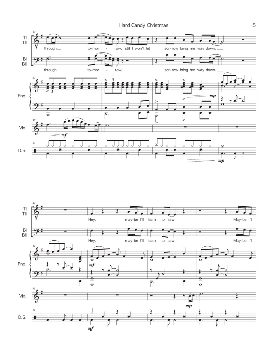 Hard Candy Christmas TTBB scores gallery preview page 5