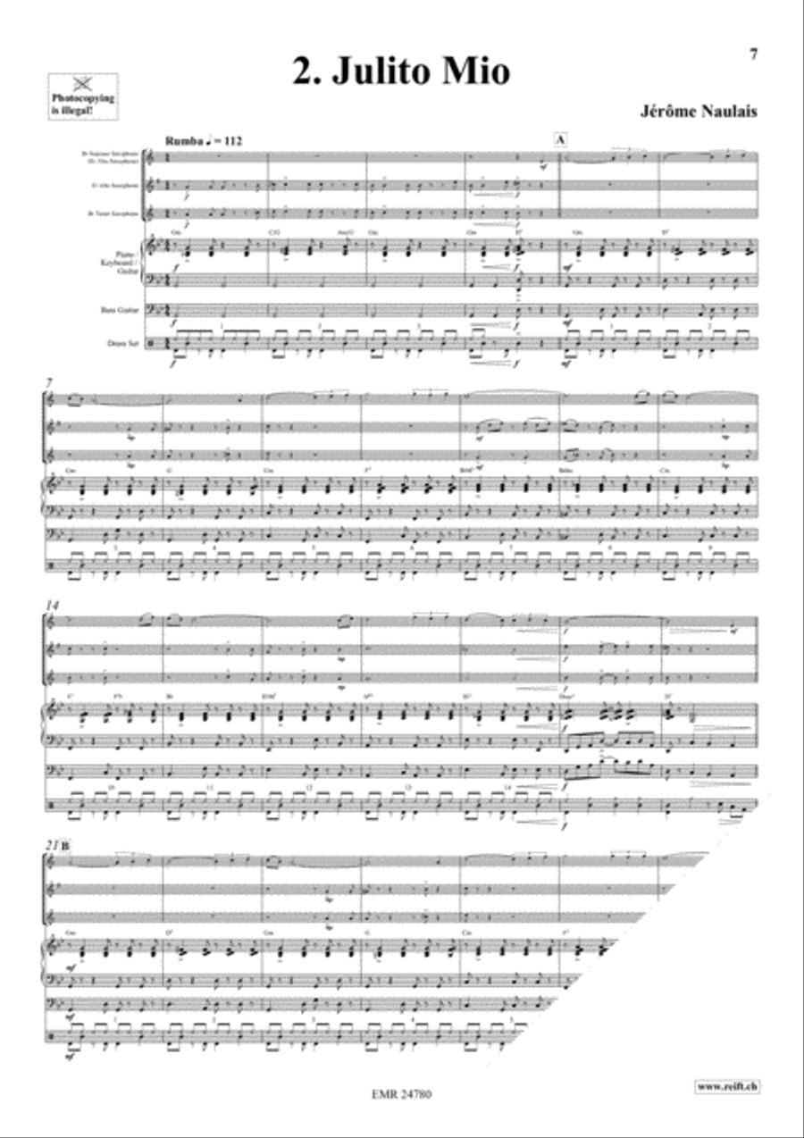 Play With Your Band Volume 3 Saxophone Ensemble scores gallery preview page 5