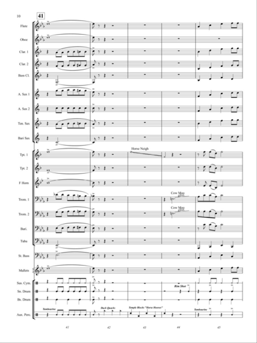 Barnyard Blues Concert Band scores gallery preview page 9