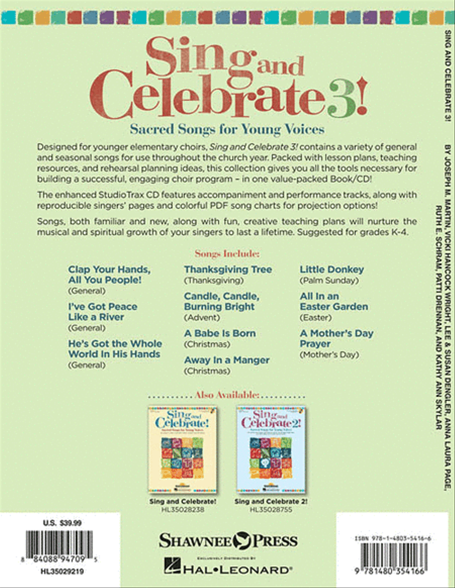 Sing and Celebrate 3! Sacred Songs for Young Voices Sing and Celebrate 3! Sacred Songs for Young Voices Unison Choir scores gallery preview page 7