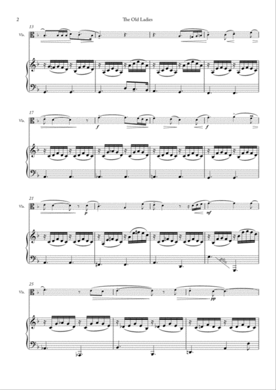 THE OLD LADIES Viola scores gallery preview page 2