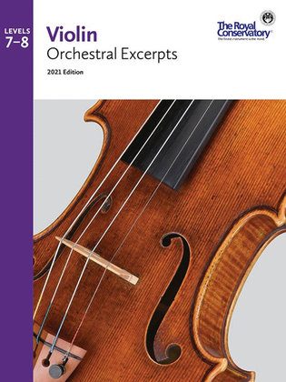 Book cover for Violin Orchestral Excerpts 7-8, 2021 Edition