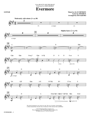 Evermore (from Beauty And The Beast) (arr. Ed Lojeski) - Guitar