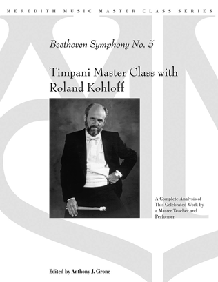 Book cover for Timpani Master Class with Roland Kohloff