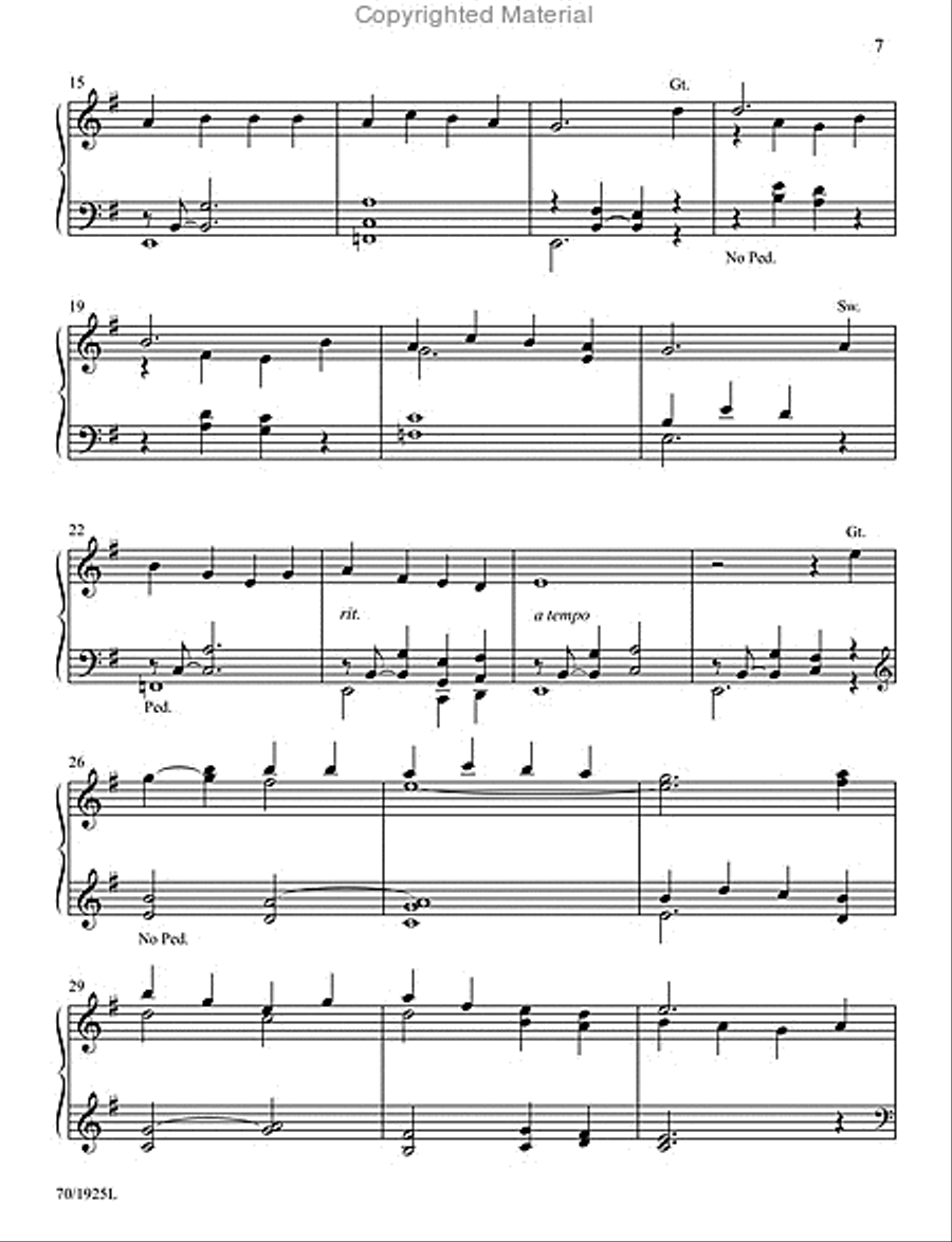 See Amid the Winter's Snow Organ Solo scores gallery preview page 4